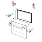 4055549168 Chef Oven Door Top Cap Set Pair - ERM2427