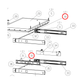 K1527694 Hisense Fridge Basket Slide Gear