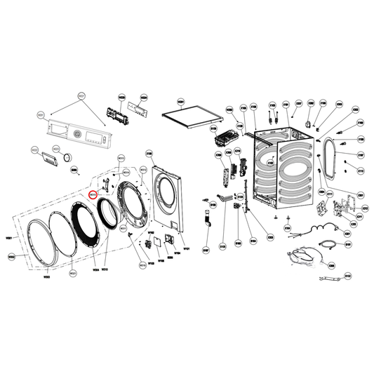 K1576745 Hisense Front Load Washing Machine Door Hinge