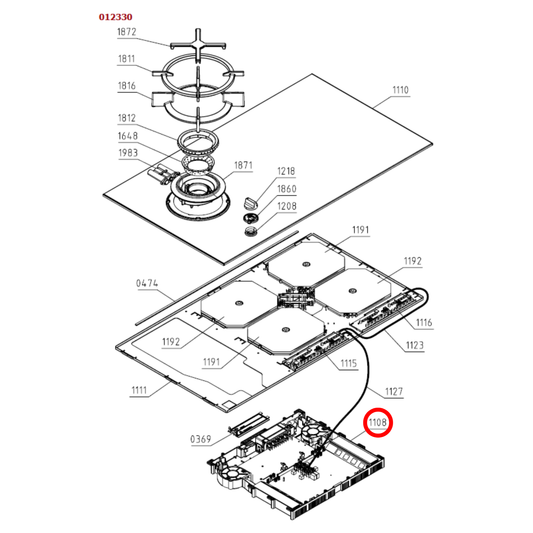 274929 Asko Cooktop Induction PCB Control Module Module