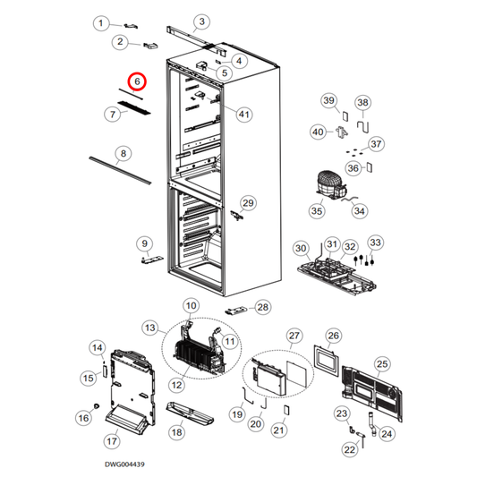 H0064001621 Haier Fridge Led Light