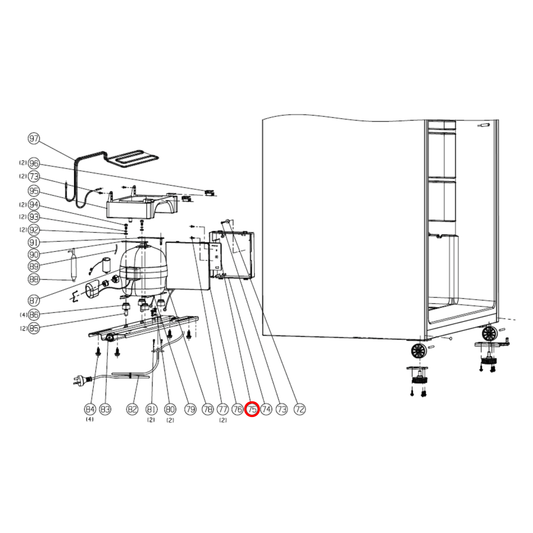 K1430675 Hisense Fridge Main PCB Board