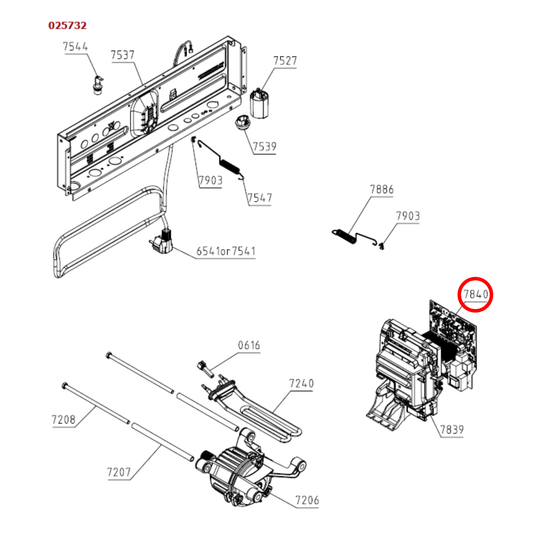 591718 Asko Washing Machine PCB Control Unit Interval Fan