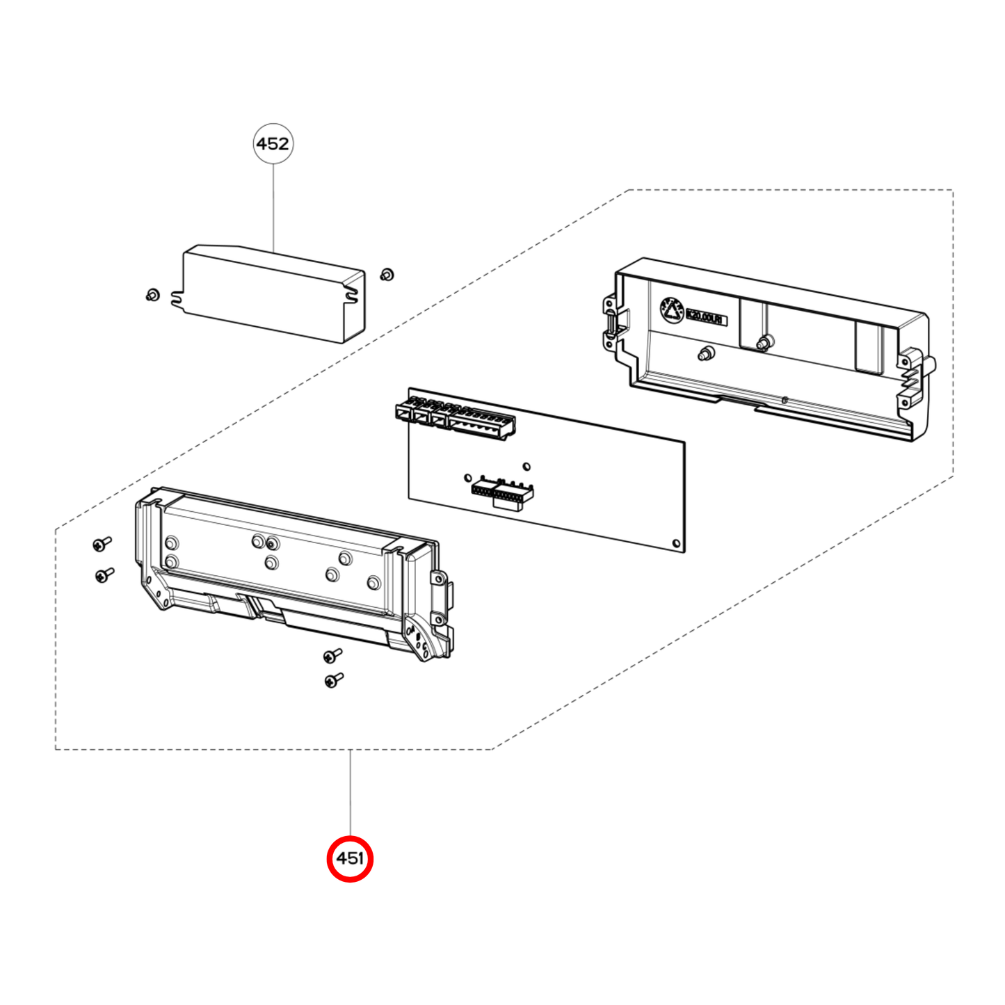 4055206462 AEG, Electrolux Rangehood Power PCB Control Assembly Kit Card