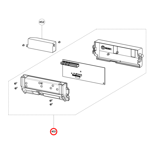 4055206462 AEG, Electrolux Rangehood Power PCB Control Assembly Kit Card