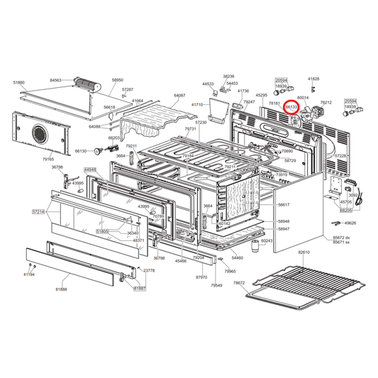 902610342 Smeg Oven Fan Motor Locking Nut