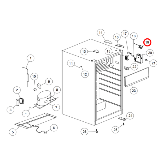 HR04X00014 Fisher & Paykel, Haier Fridge Thermostat
