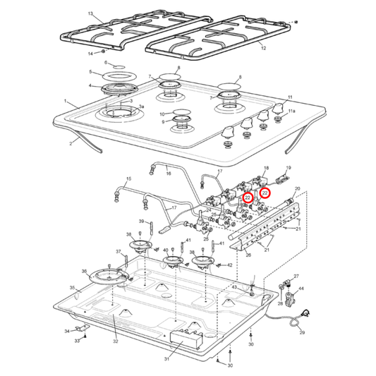8583054485179 Chef, Westinghouse Gas Cooktop Valve BSI FSG - 305448517