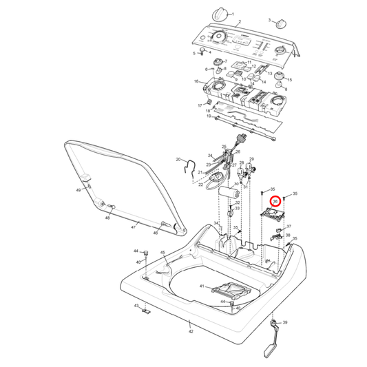 85801332001097 Simpson Top Load Washing Machine Main PCB - 0133200109