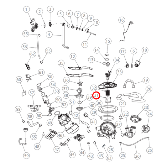 H0120203519A Fisher & Paykel Dishwasher Micro Filter