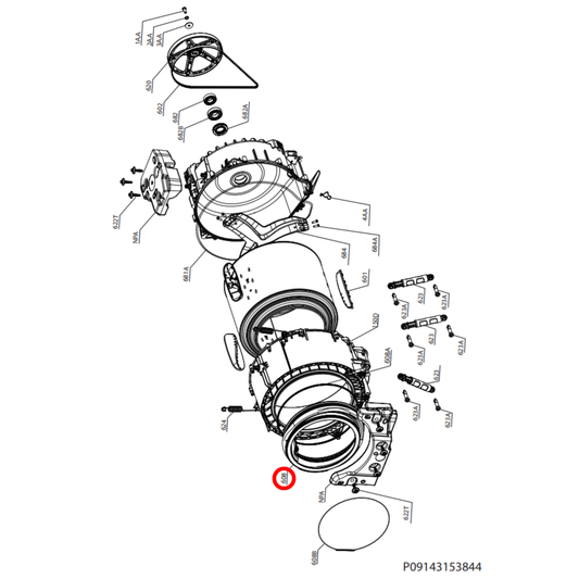 140004670075 Electrolux, Westinghouse Washing Machine Door Seal