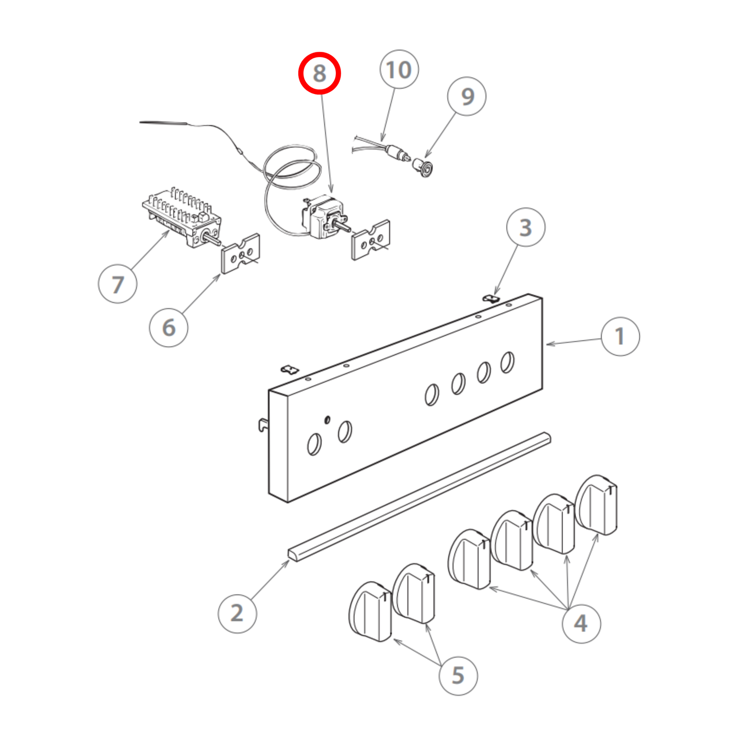 573665 Delonghi, Fisher & Paykel Cooktop Thermostat