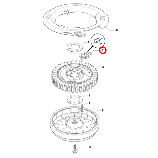 424348P Fisher & Paykel Top Load Washing Machine Rotor Position Sensor