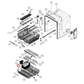 441338 Asko Dishwasher Cutlery Basket