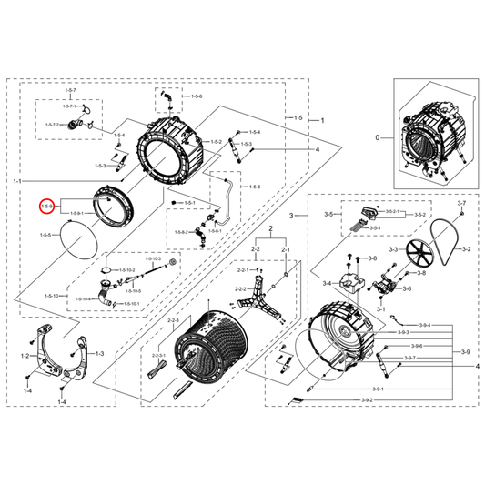 DC64-04030A Samsung Washing Machine Door Seal
