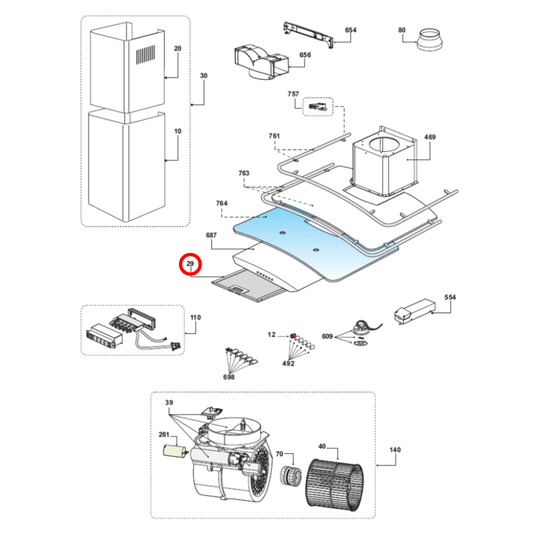 181471 Asko, Gorenje Rangehood Aluminium Filter