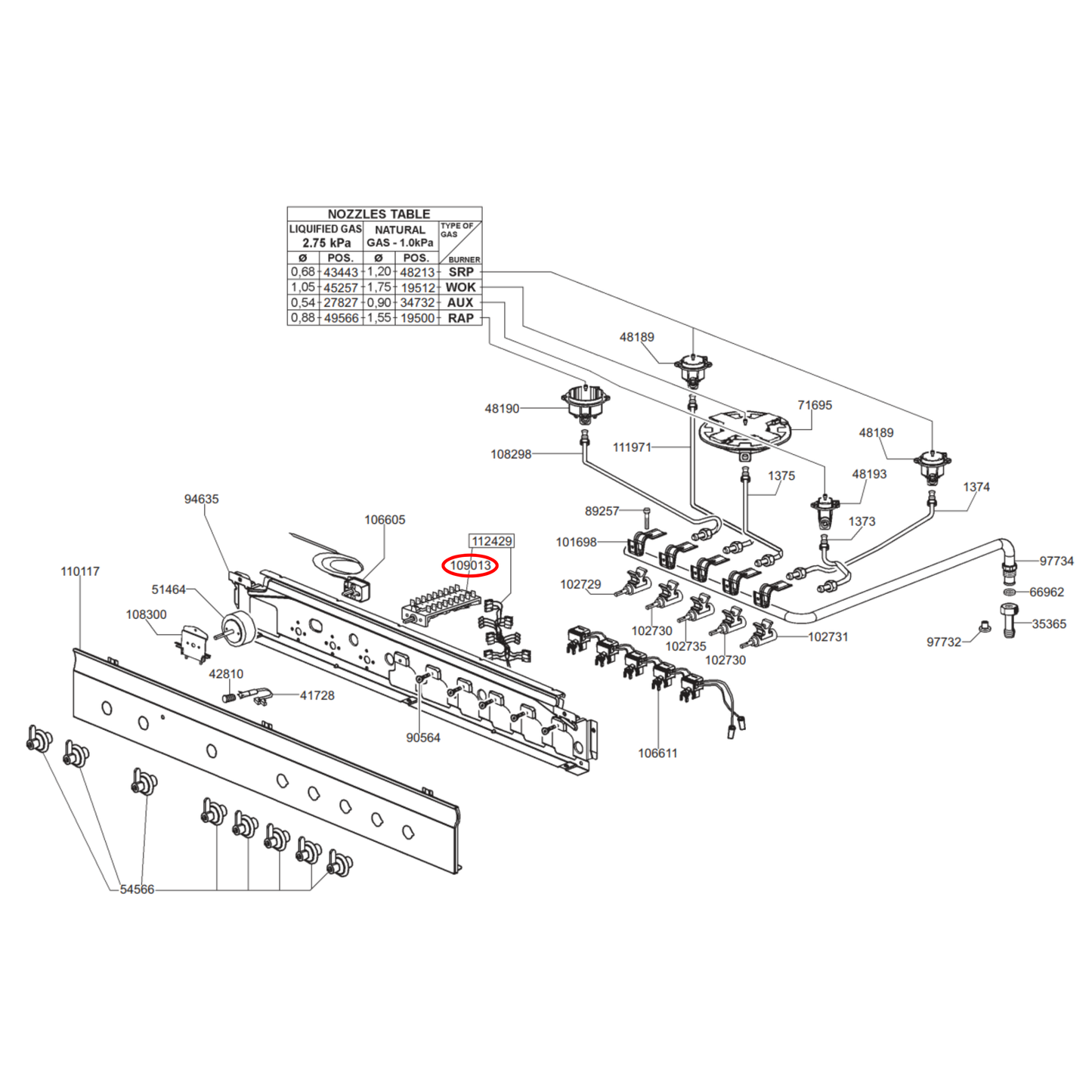 811730427 Smeg Oven Function Selector Switch