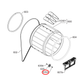 1254250010 AEG, Electrolux Dryer Bush Support Roller