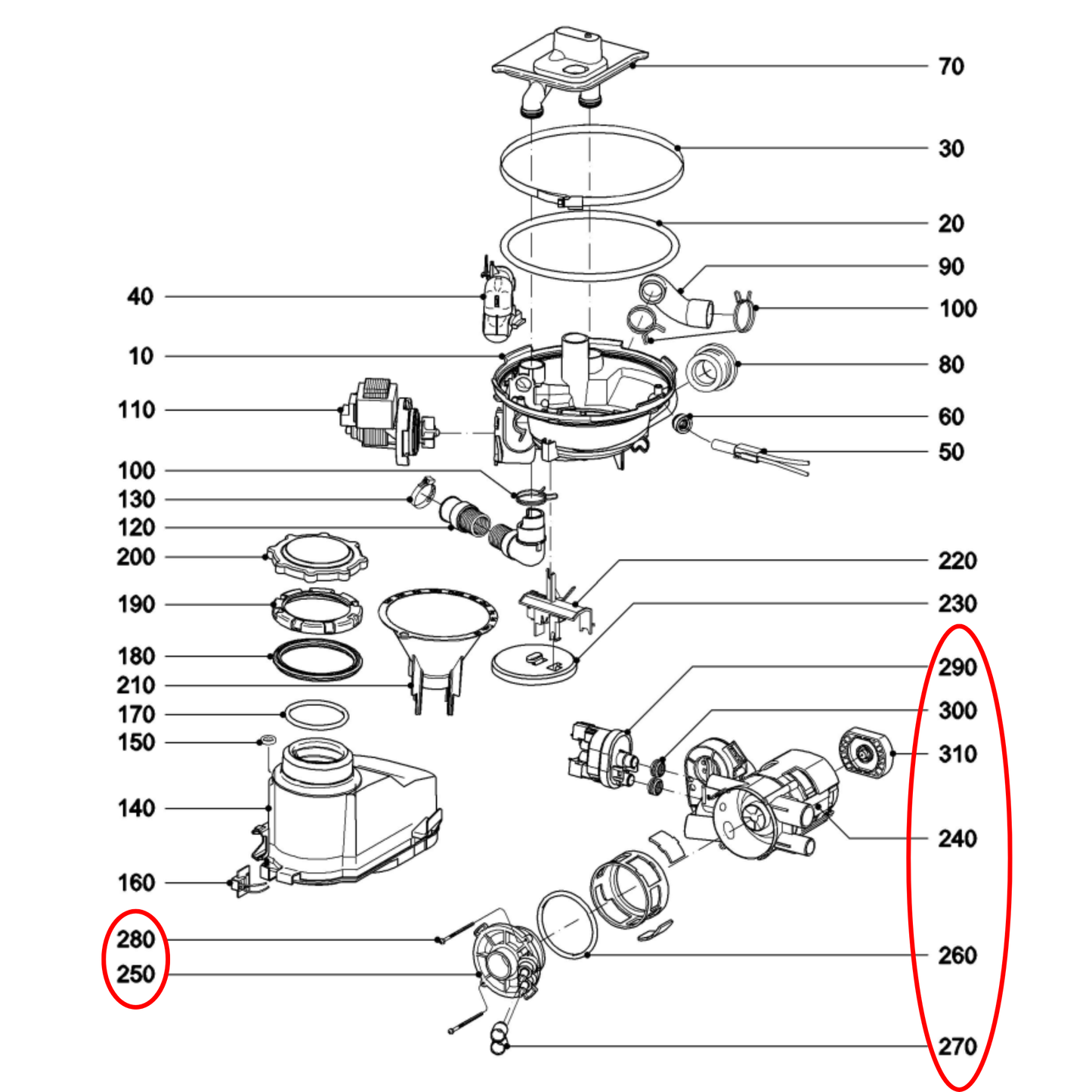 10397279 Miele Dishwasher Circulation Pump - 10397278