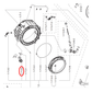 DC67-00674A Samsung Washing Machine Drawer To Tub Hose