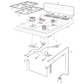 4055563417 Chef, Electrolux Cooktop Burner Crown - 354013711