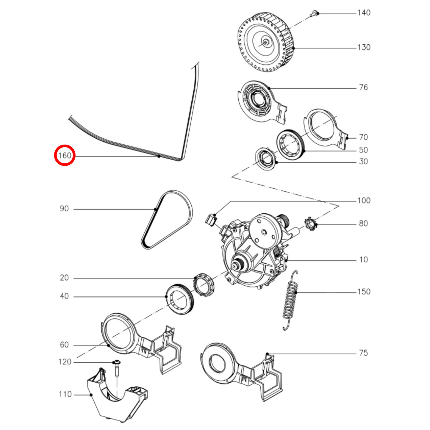 11114230 Miele Dryer, Washing Machine Edged 5PJ1880 - 5689130