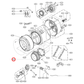 4986ER1005C LG Front Load Washing Machine Door Seal With Hole - 4986EN1003B