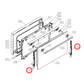 458359 Asko, Gorenje Oven Door HingeSoft Close Pair
