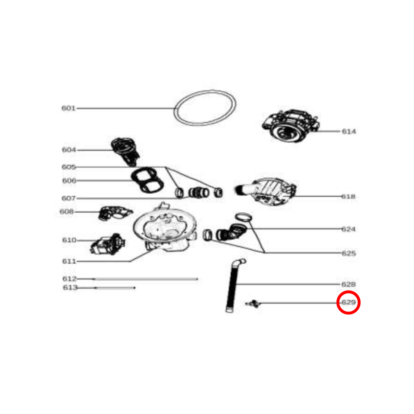 17176000012008 Everdure, Technika, Venini Dishwasher Thermostat Sensor NTC