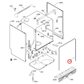 1171580002 AEG Dishwasher Door Seal 1800Mm
