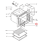 3873918019 AEG Pyrolytic Oven Door Seal