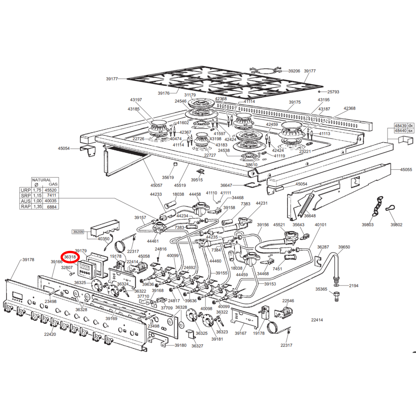 816291317 Smeg Oven Clock Timer - 816290347