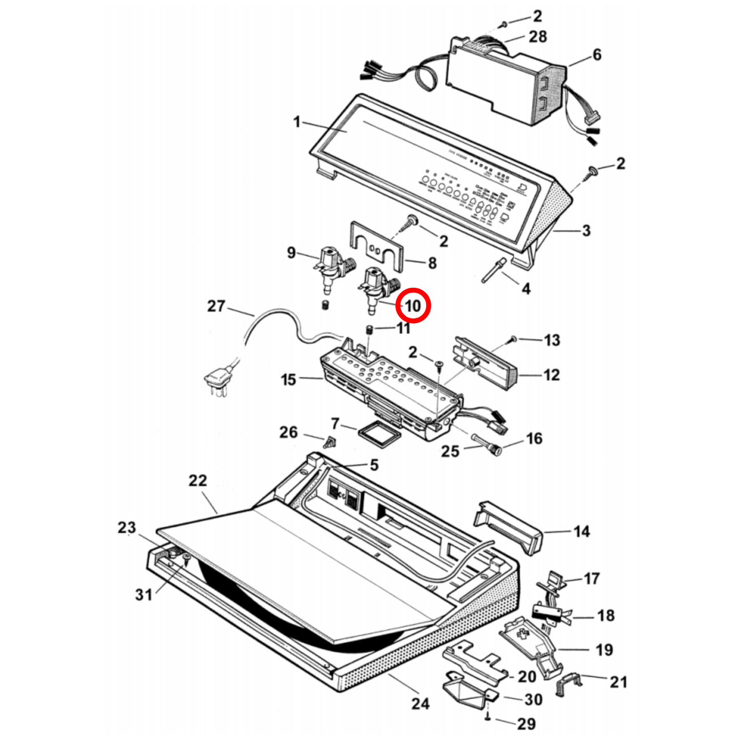 426142P Fisher and Paykel Washing Machine Hot Inlet Valve 12V 90 Degree