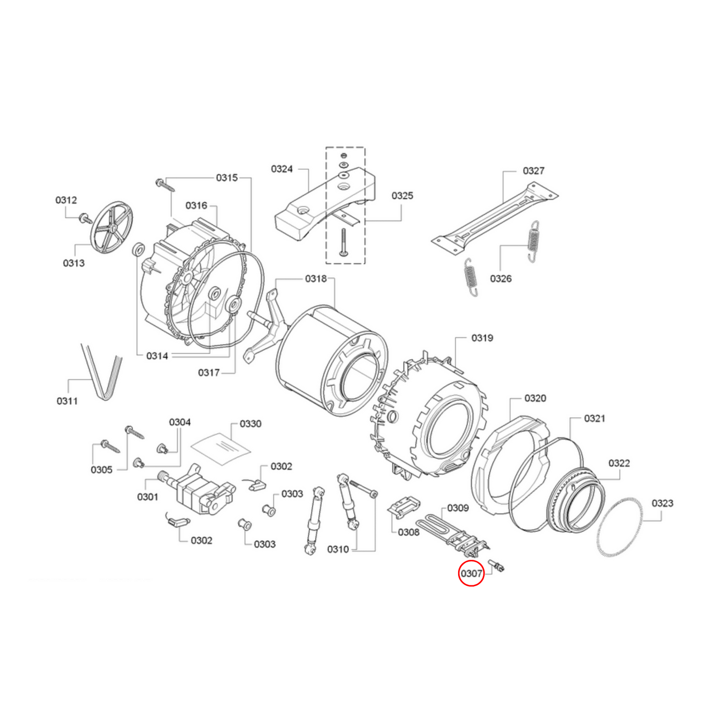 00170961 Bosch Front Load Washing Machine NTC Sensor