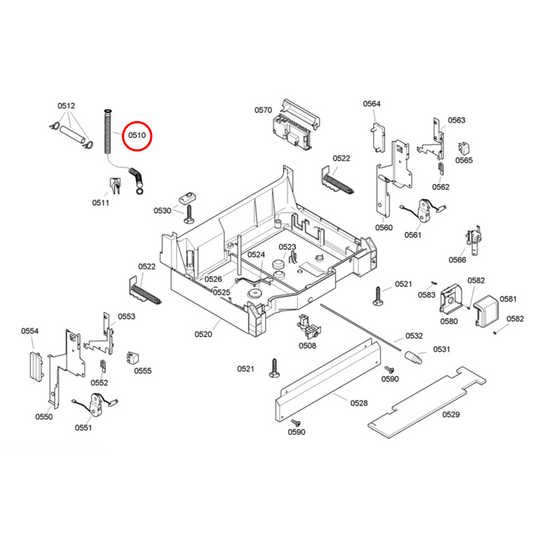 00298564 Bosch Dishwasher Drain Hose - 00284311