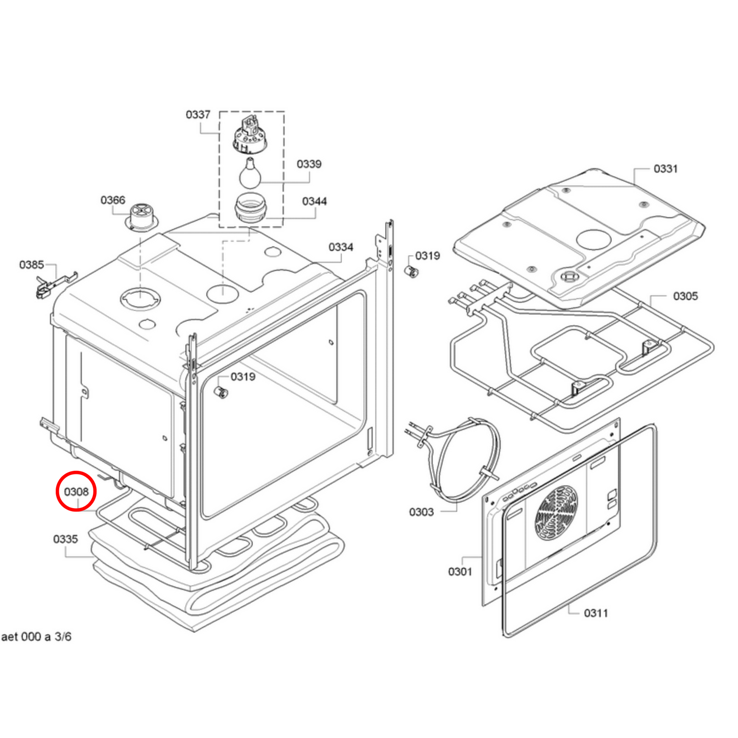 00470763 Bosch Oven Bottom Heating Element