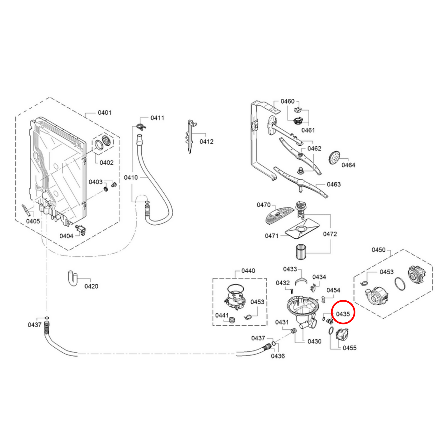 00611323 Bosch Dishwasher Temperature Sensor - 00611567, 00611568