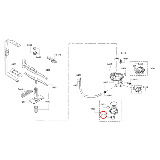 00611329 Bosch Dishwasher Water Switch Motor