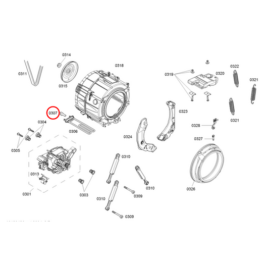 00615926 Bosch Washing Machine NTC Sensor