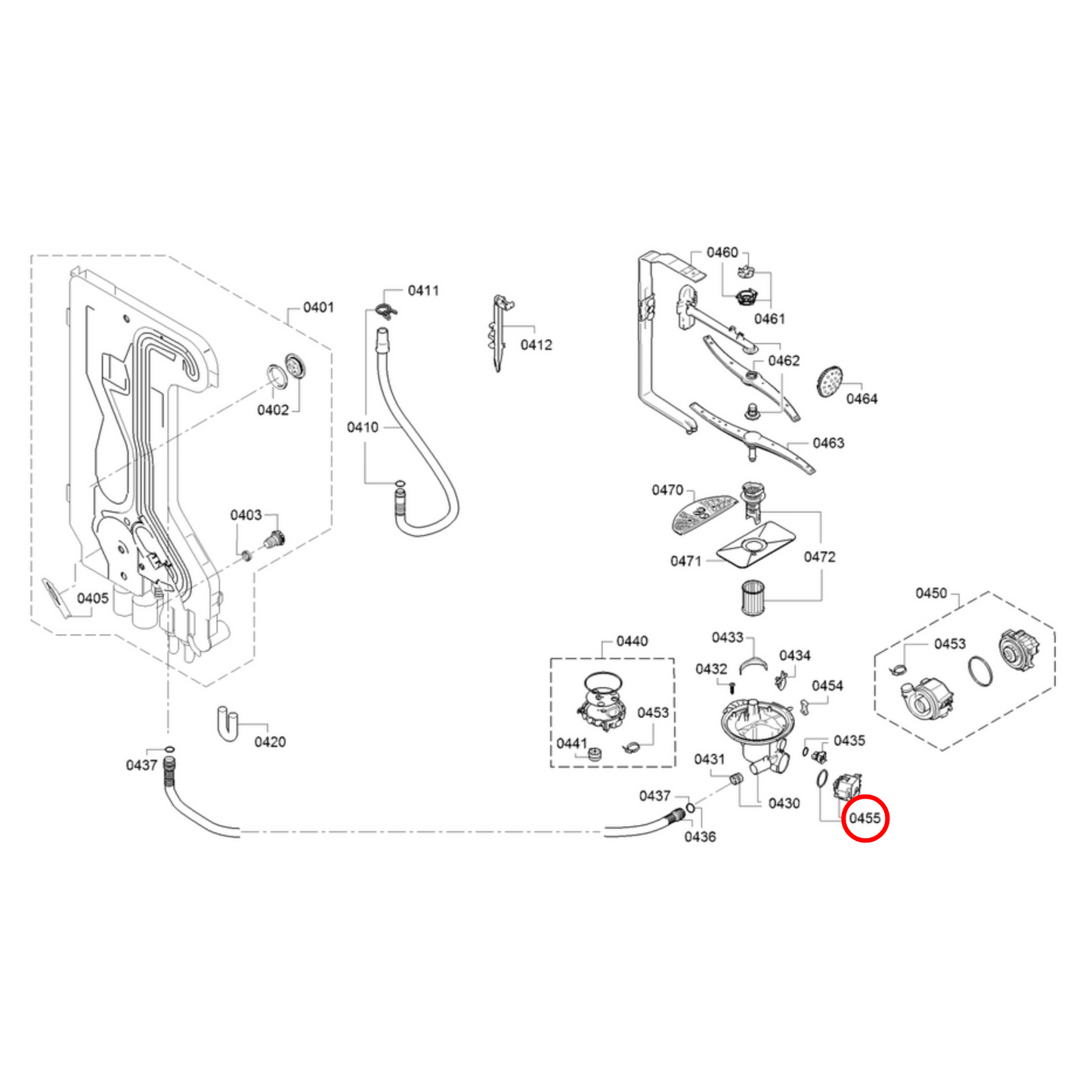 00620774 Bosch Dishwasher Drain Pump - BO131