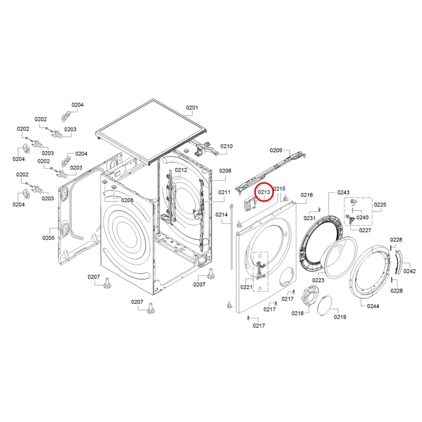 00633765 Bosch Front Load Washing Machine Door Lock 3 Pins - BO122, 00619468