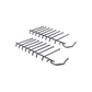 00645102 Bosch Dishwasher Lower Rack Flip Insert (Pair)