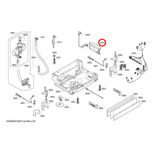 00656386 Bosch Dishwasher PCB Power Module Programmed