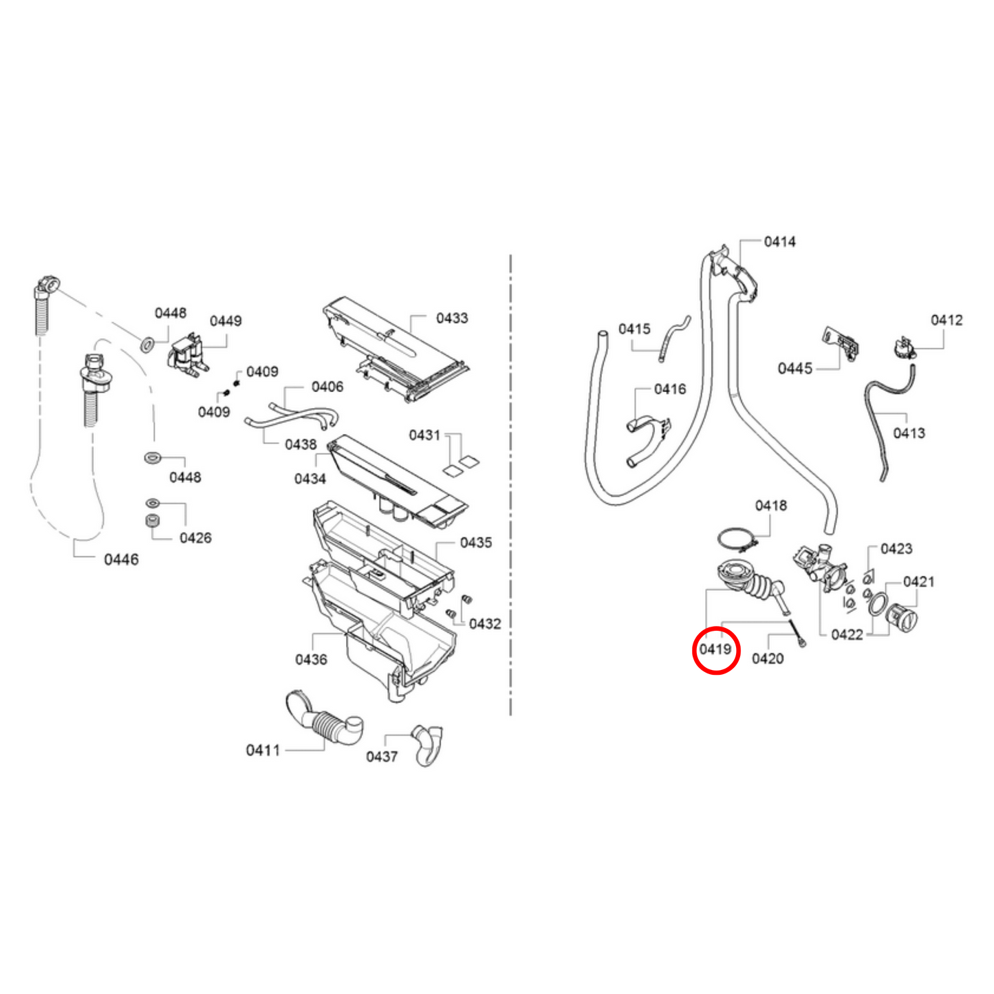 00656689 Bosch Washing Machine Tub Hose