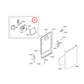 00755073 Bosch Dishwasher Soap Dispenser - 12042696
