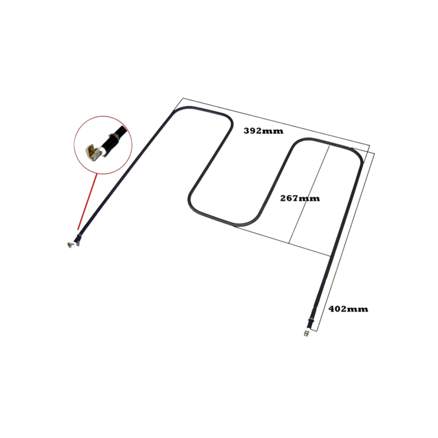 0122004495 Electrolux Oven Clean Heating Element - SE102, 0122004398