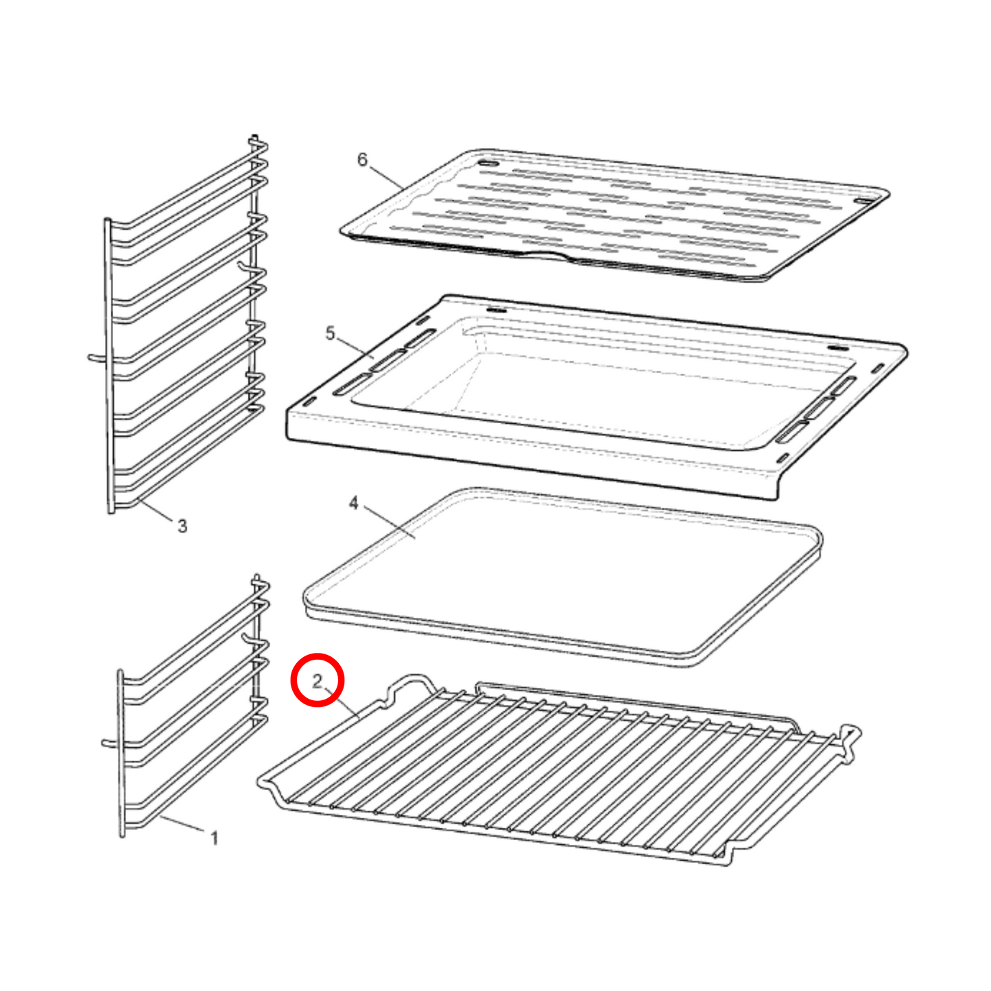 4055613360 Electrolux Oven Wire Shelf 375X469Mm - 0327001195