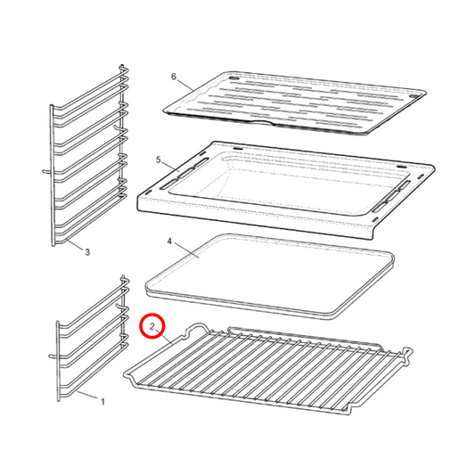 4055613360 Electrolux Oven Wire Shelf 375X469Mm - 0327001195