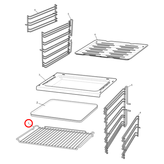 4055613386 Chef, Electrolux, Simpson, Westinghouse Oven Wire Rack - 0327001320