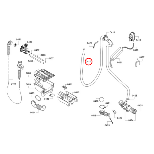 11008917 Bosch Washing Machine Drain Hose